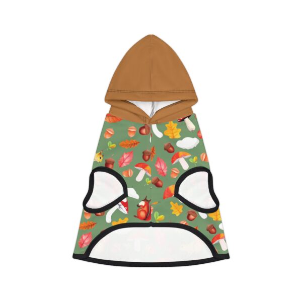Autumn Forest Pet Hoodie - Cute Squirrel & Mushroom Design for Dogs & Cats - Image 10