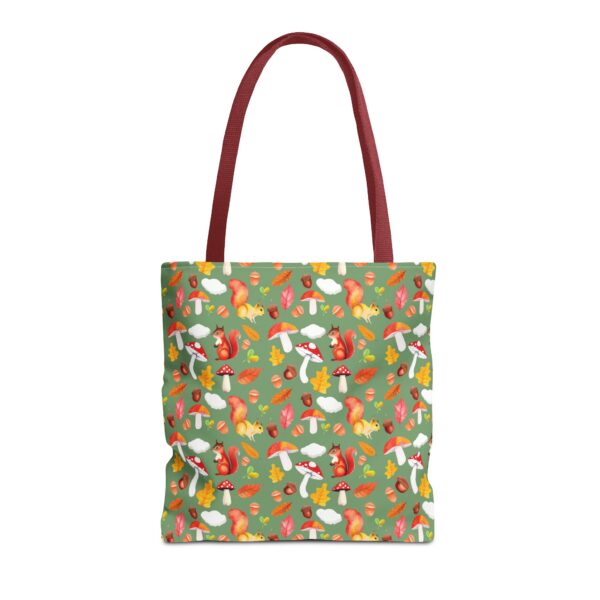 Whimsical Forest Animals Tote Bag - Eco-Friendly Shopping Bag with Mushrooms and Squirrels - Image 17
