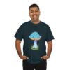 Fantasy Blue Mushroom Unisex Heavy Cotton Tee - Image 19