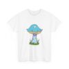 Fantasy Blue Mushroom Unisex Heavy Cotton Tee - Image 3