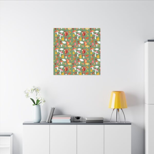 Whimsical Squirrel Canvas Art Print - Autumn Decor for Nature Lovers - Image 180