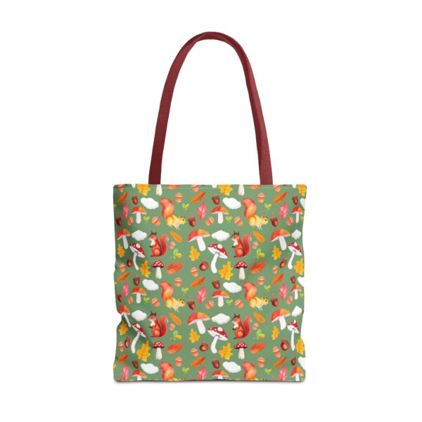 Whimsical Forest Animals Tote Bag - Eco-Friendly Shopping Bag with Mushrooms and Squirrels - Image 21