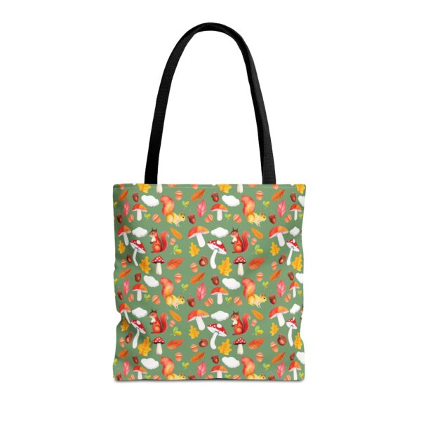 Whimsical Forest Animals Tote Bag - Eco-Friendly Shopping Bag with Mushrooms and Squirrels - Image 5