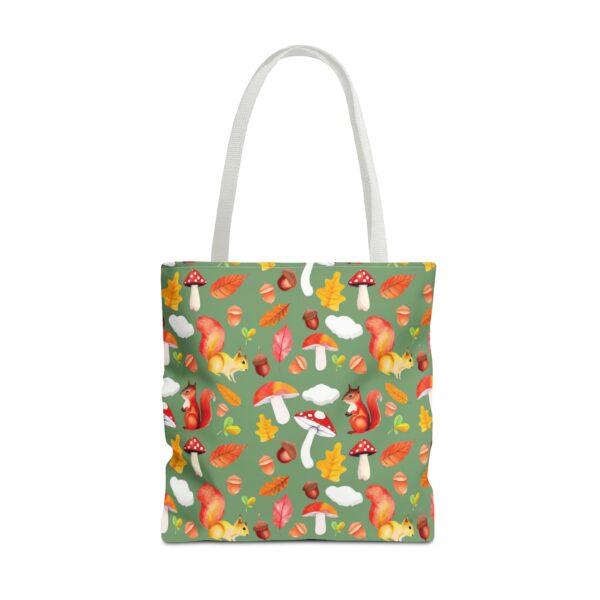 Whimsical Squirrel Print Tote Bag - Fall Forest Design - Image 157