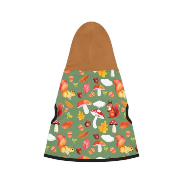 Autumn Forest Pet Hoodie - Cute Squirrel & Mushroom Design for Dogs & Cats - Image 11