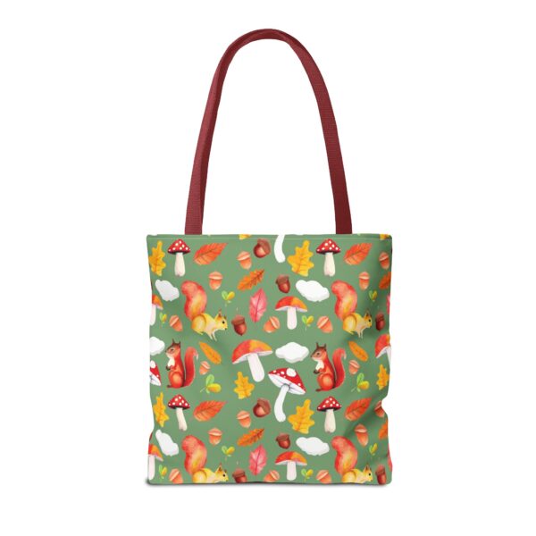 Whimsical Squirrel Print Tote Bag - Fall Forest Design - Image 34