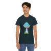 Fantasy Blue Mushroom Unisex Heavy Cotton Tee - Image 21