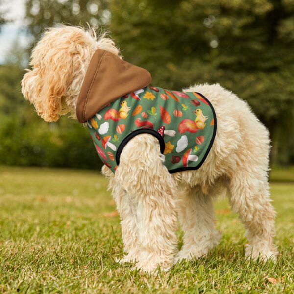 Autumn Forest Pet Hoodie - Cute Squirrel & Mushroom Design for Dogs & Cats - Image 17