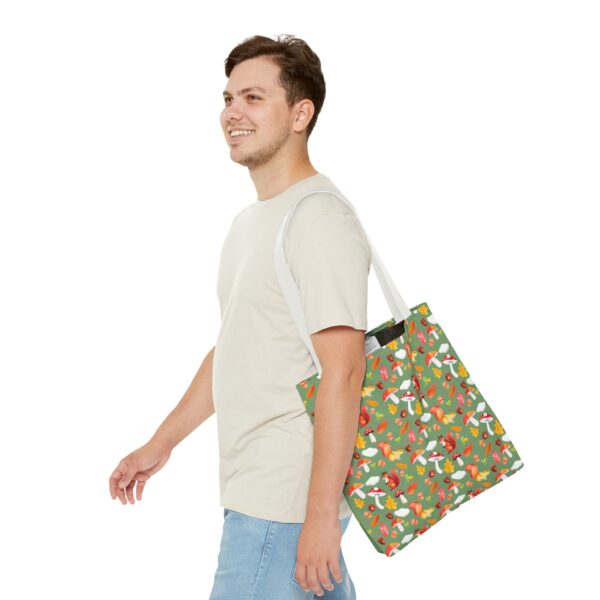 Whimsical Forest Animals Tote Bag - Eco-Friendly Shopping Bag with Mushrooms and Squirrels - Image 34