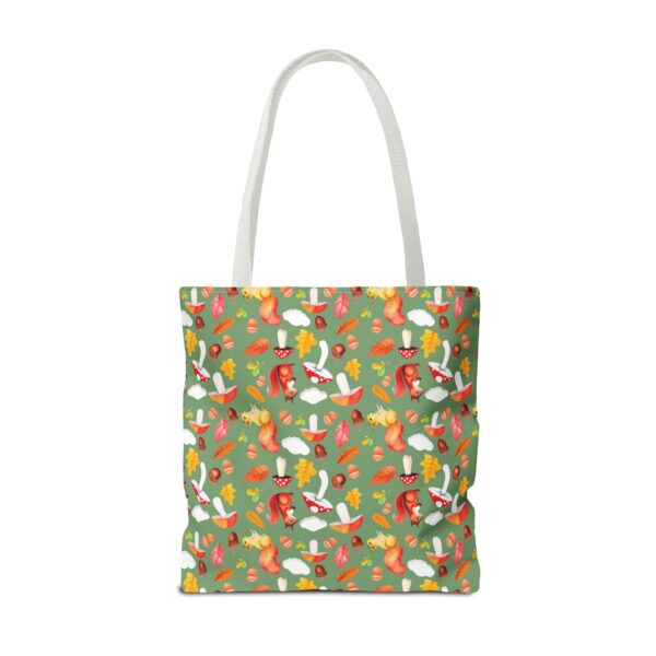 Whimsical Forest Animals Tote Bag - Eco-Friendly Shopping Bag with Mushrooms and Squirrels - Image 40