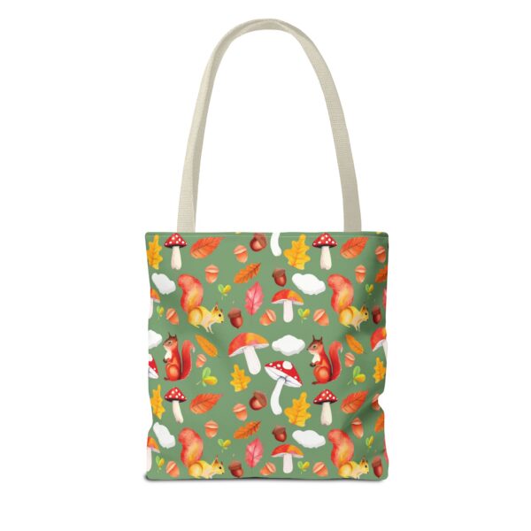 Whimsical Squirrel Print Tote Bag - Fall Forest Design - Image 166