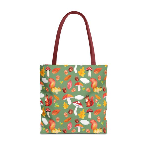 Whimsical Squirrel Print Tote Bag - Fall Forest Design - Image 41