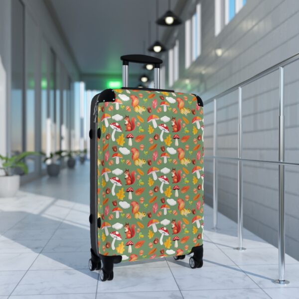 Colorful Mushroom Print Suitcase - Stylish Travel Essentials for Adventurers - Image 7