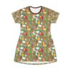 Autumn Squirrel T-Shirt Dress - Cozy Fall Fashion