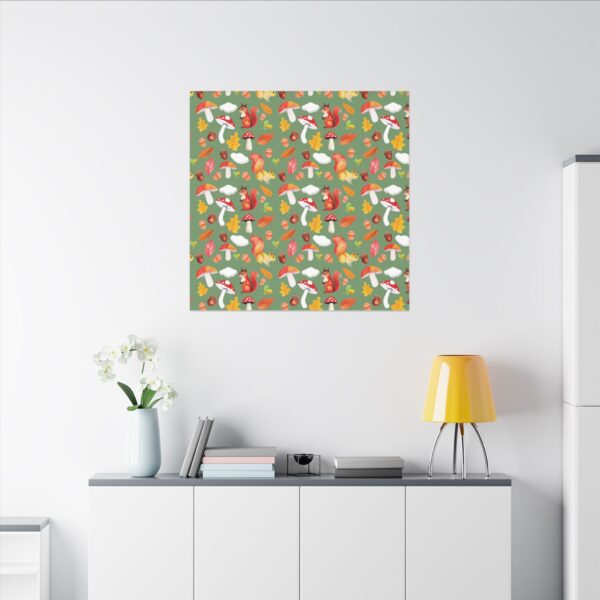 Whimsical Squirrel Canvas Art Print - Autumn Decor for Nature Lovers - Image 184