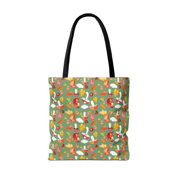 Whimsical Forest Animals Tote Bag - Eco-Friendly Shopping Bag with Mushrooms and Squirrels - Image 10