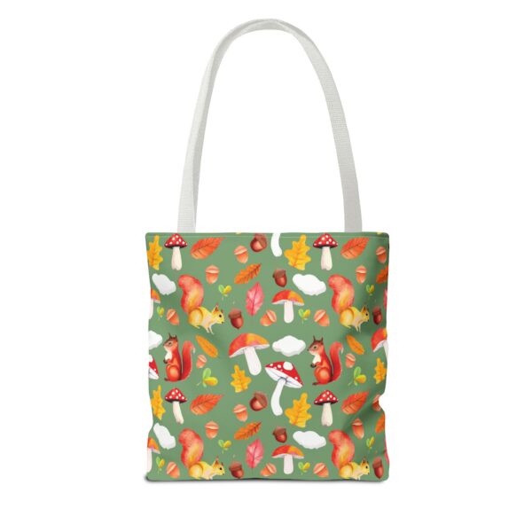 Whimsical Squirrel Print Tote Bag - Fall Forest Design - Image 50