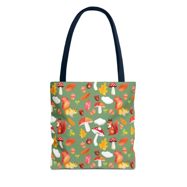 Whimsical Squirrel Print Tote Bag - Fall Forest Design - Image 97