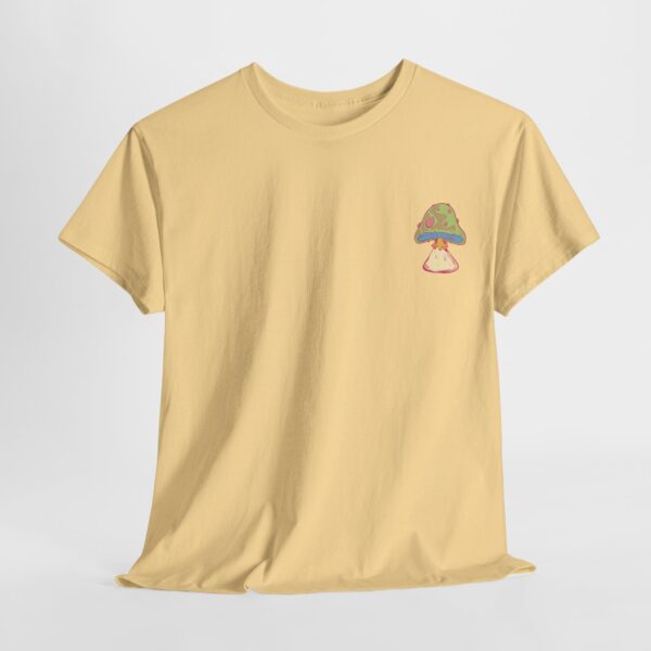 Psychedelic Mushroom Unisex Heavy Cotton Tee - Trendy Casual T-Shirt for Nature Lovers - Image 9