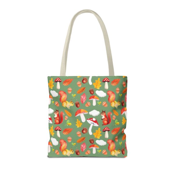 Whimsical Squirrel Print Tote Bag - Fall Forest Design - Image 174