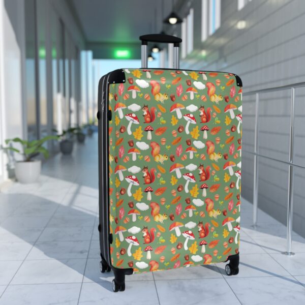 Colorful Mushroom Print Suitcase - Stylish Travel Essentials for Adventurers - Image 11