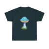 Fantasy Blue Mushroom Unisex Heavy Cotton Tee - Image 9