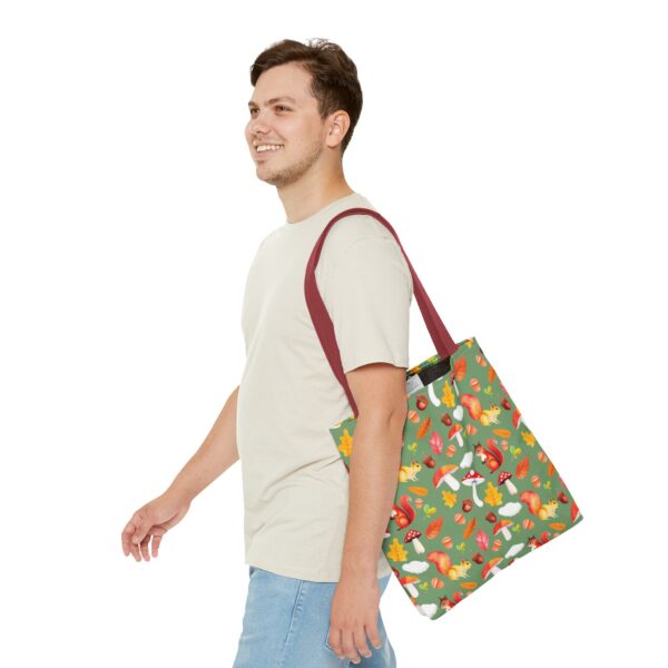 Whimsical Squirrel Print Tote Bag - Fall Forest Design - Image 35