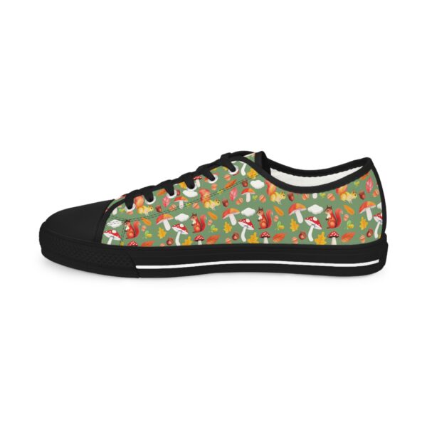 Floral Pattern Men's Low Top Sneakers - Stylish & Fun Casual Footwear - Image 11