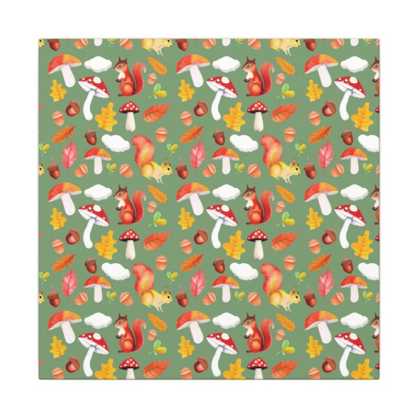 Whimsical Squirrel Canvas Art Print - Autumn Decor for Nature Lovers - Image 81