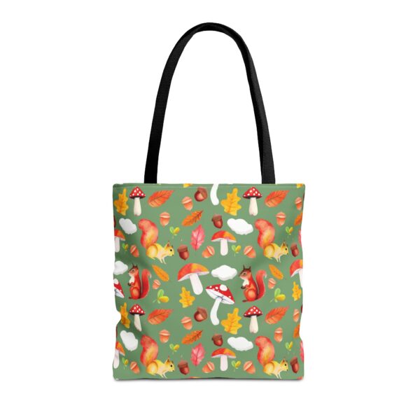 Whimsical Squirrel Print Tote Bag - Fall Forest Design - Image 17