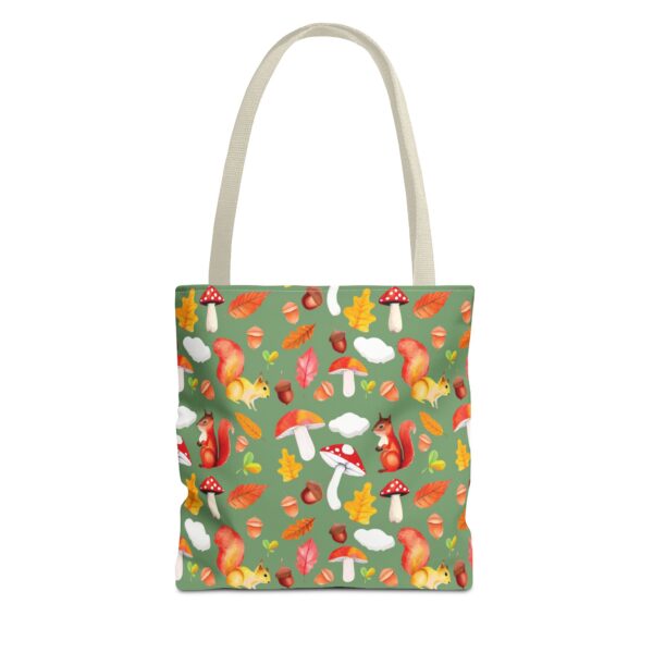Whimsical Squirrel Print Tote Bag - Fall Forest Design - Image 165