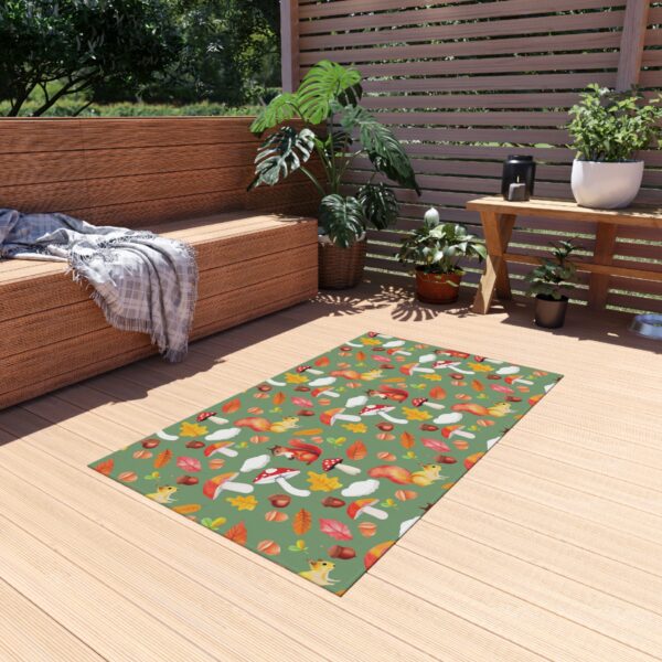 Autumn Forest Outdoor Rug - Cozy, Nature-Inspired Floor Mat for Patios and Gardens - Image 7