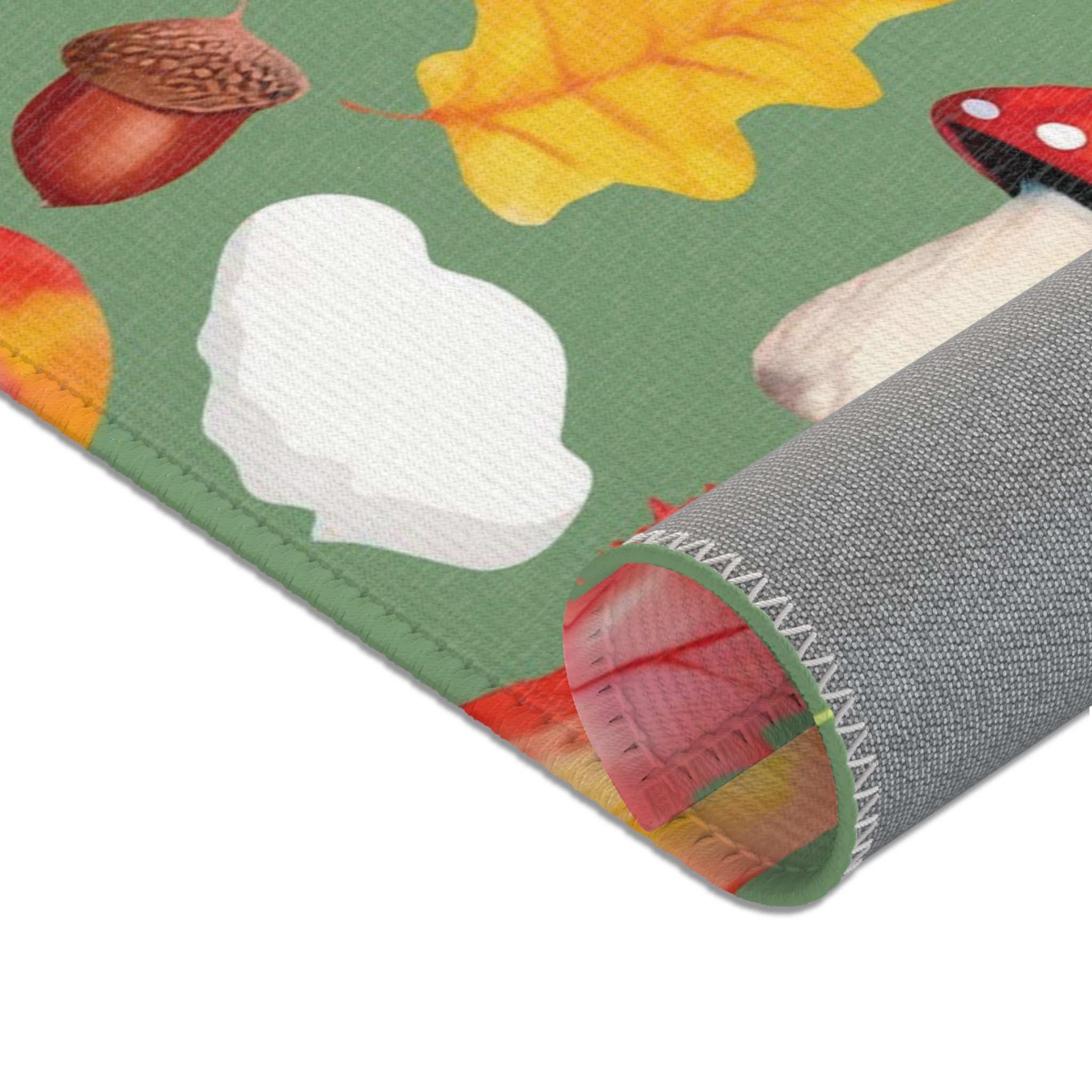 Whimsical Squirrel Area Rug - Autumn Forest Decor - Image 15