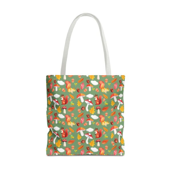 Whimsical Forest Animals Tote Bag - Eco-Friendly Shopping Bag with Mushrooms and Squirrels - Image 39