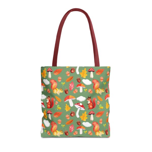 Whimsical Squirrel Print Tote Bag - Fall Forest Design - Image 33