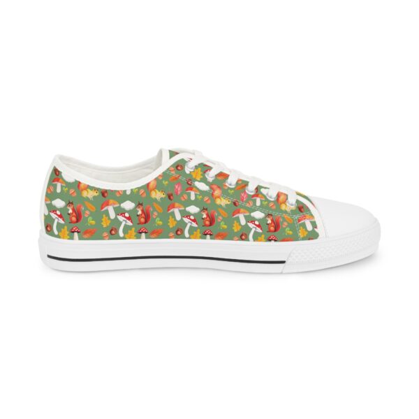 Floral Pattern Men's Low Top Sneakers - Stylish & Fun Casual Footwear - Image 6
