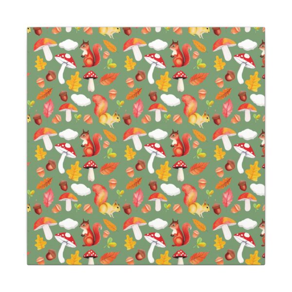 Whimsical Squirrel Canvas Art Print - Autumn Decor for Nature Lovers - Image 149