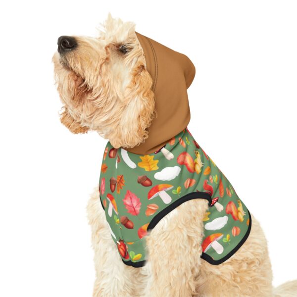 Autumn Forest Pet Hoodie - Cute Squirrel & Mushroom Design for Dogs & Cats - Image 15