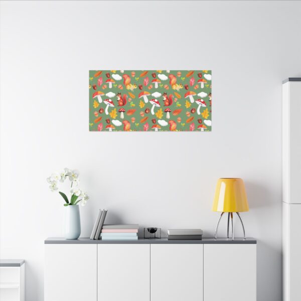 Whimsical Squirrel Canvas Art Print - Autumn Decor for Nature Lovers - Image 220