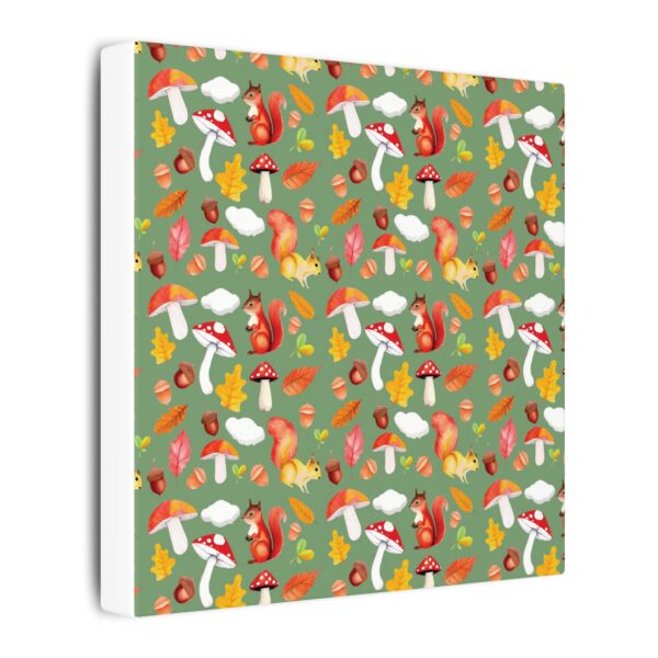 Whimsical Squirrel Canvas Art Print - Autumn Decor for Nature Lovers - Image 142