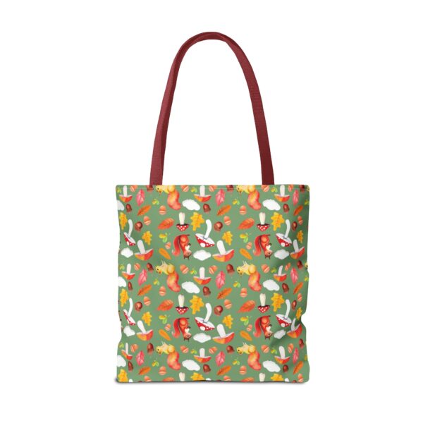 Whimsical Forest Animals Tote Bag - Eco-Friendly Shopping Bag with Mushrooms and Squirrels - Image 22