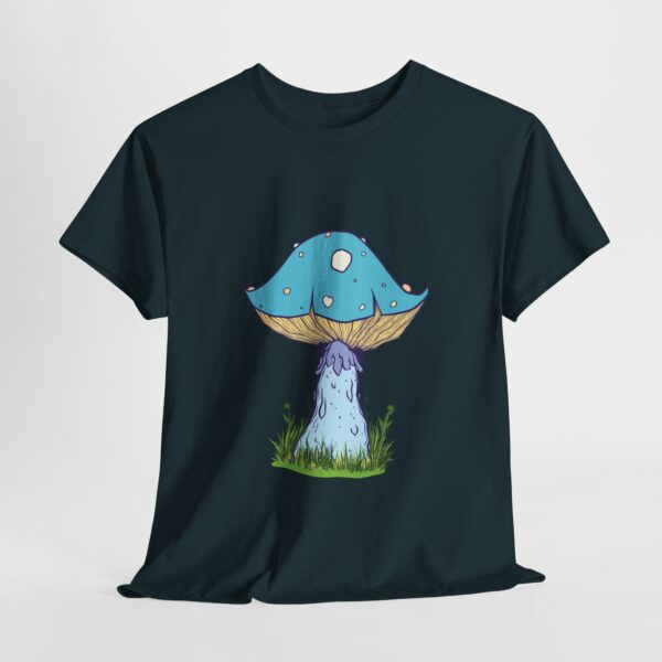 Fantasy Blue Mushroom Unisex Heavy Cotton Tee - Image 17