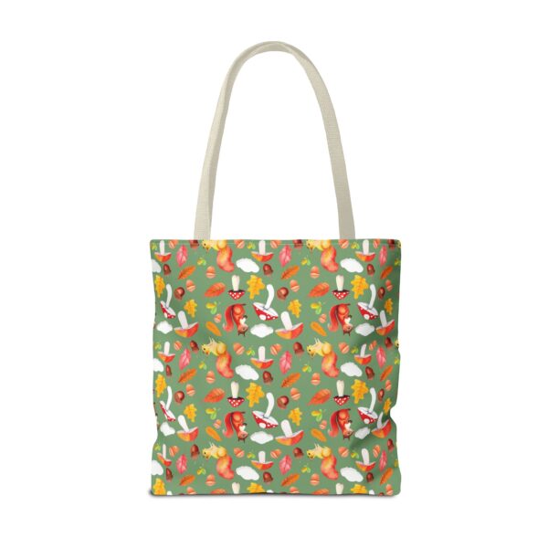 Whimsical Forest Animals Tote Bag - Eco-Friendly Shopping Bag with Mushrooms and Squirrels - Image 53