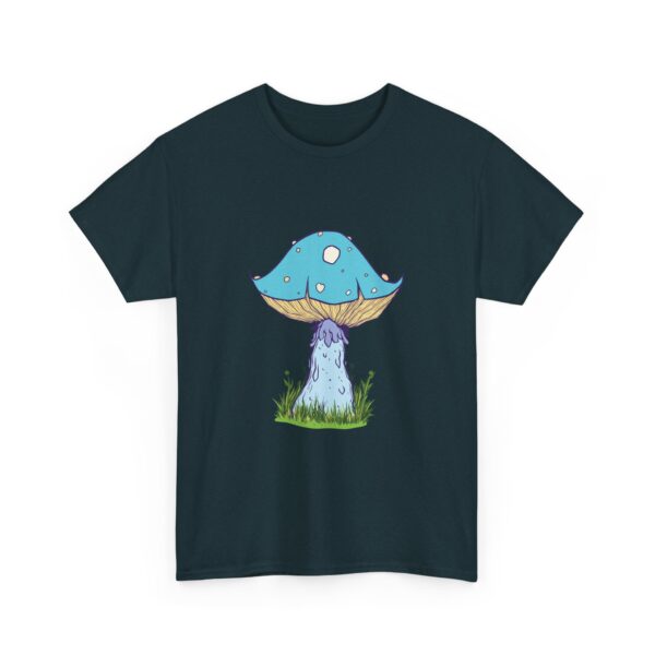 Fantasy Blue Mushroom Unisex Heavy Cotton Tee - Image 11