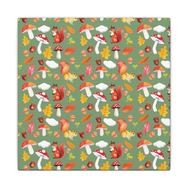 Whimsical Squirrel Canvas Art Print - Autumn Decor for Nature Lovers - Image 141