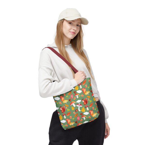 Whimsical Squirrel Print Tote Bag - Fall Forest Design - Image 29